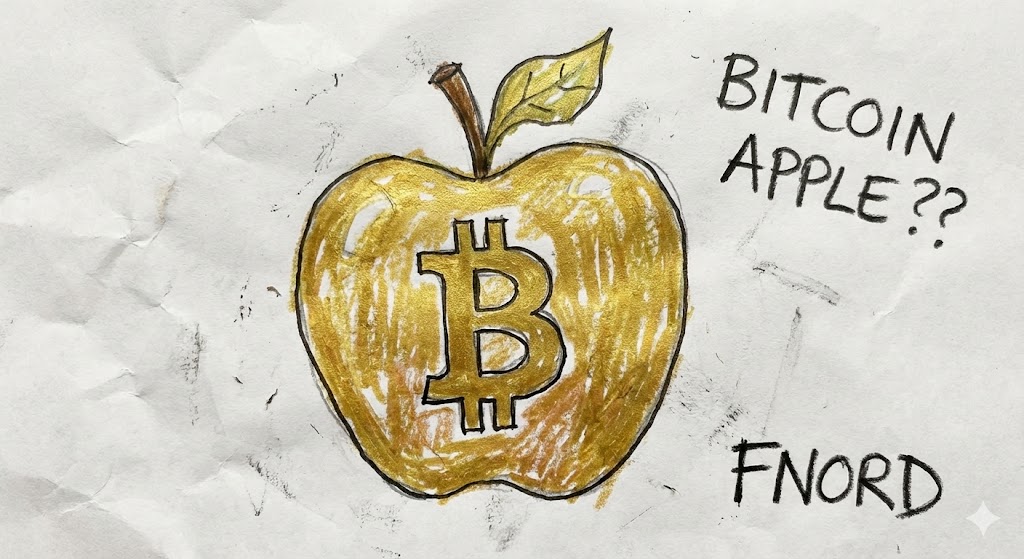 CHAOSCOIN logo: A stylized golden apple with a circuit board pattern, encircled by chaotic lightning bolts. The text 'CHAOSCOIN' is in bold, futuristic font beneath the apple. The design combines elements of ancient mythology and modern technology, symbolizing the fusion of chaos and blockchain.